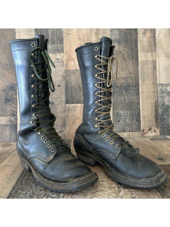 Whites Vintage Logger Packer Tall Plain Toe Lace Up Work Boots Mens 10 D main image 7